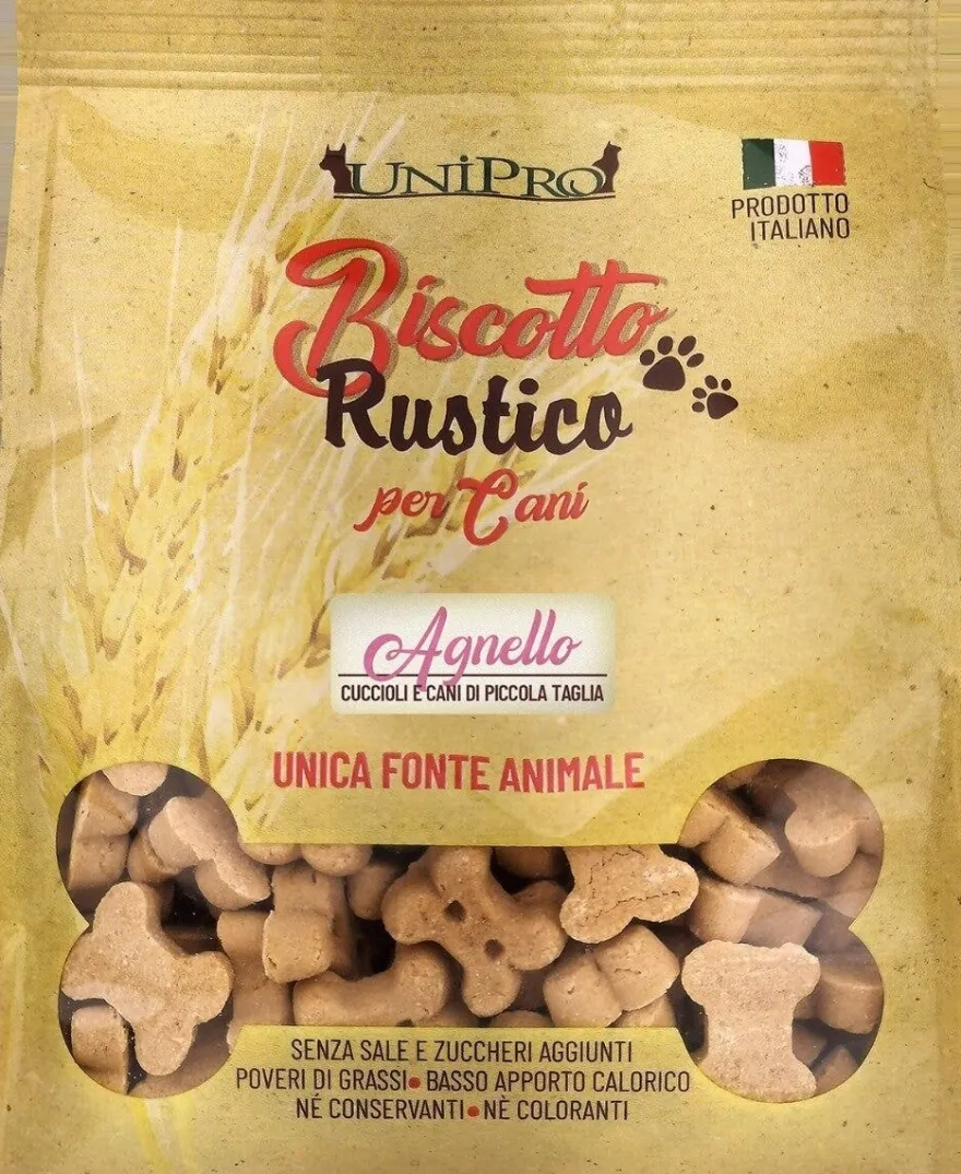 Unipro Biscotto Rustico Agnello Alimento Complementare Per Cani Cuccioli/Taglia Piccola 300g