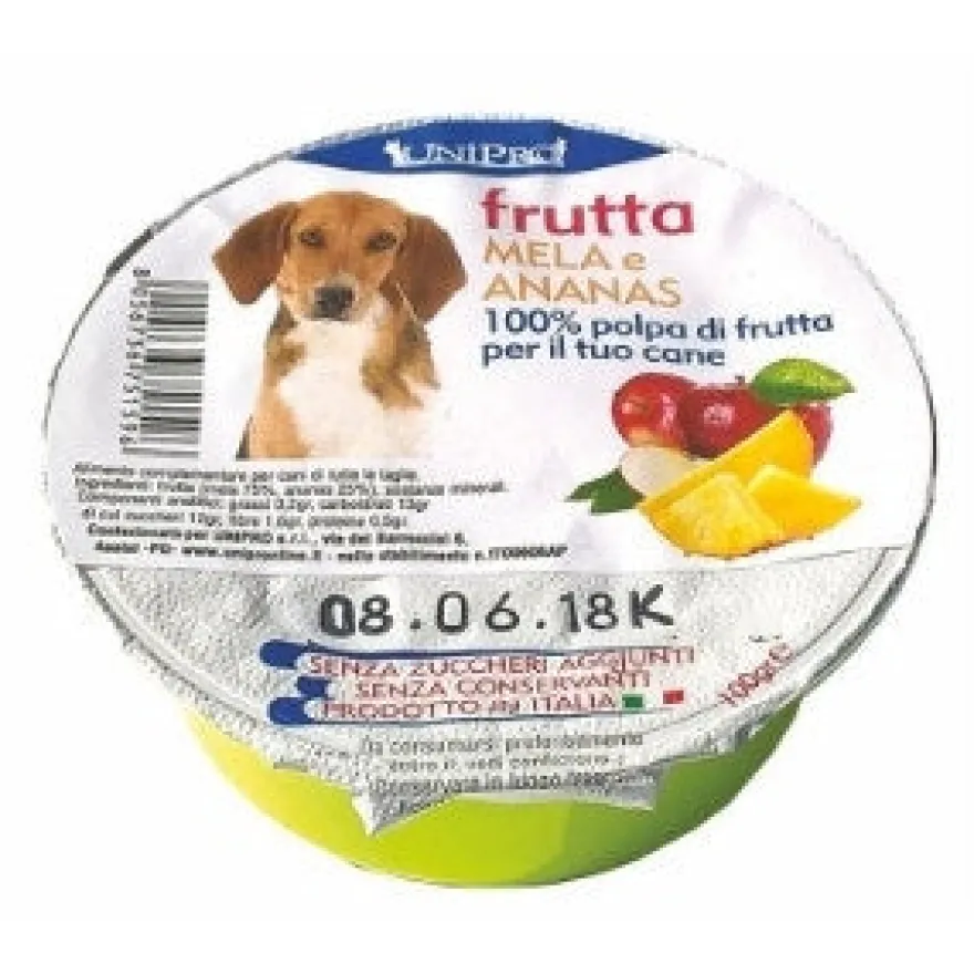 Unipro Frutta Mela/Ananas Alimento Complementare Per Cani 100g