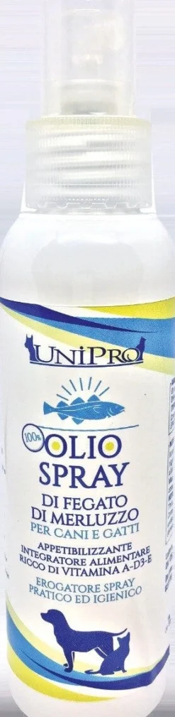 Unipro 100% Olio Di Merluzzo Per Cani/Gatti 125ml