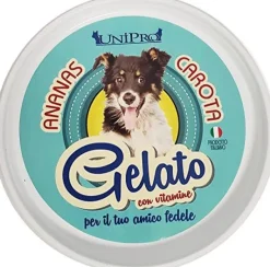 Unipro Preparato Per Gelato Ananas/Carota Alimento Complementare Per Cani 60g