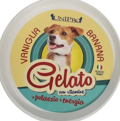 Unipro Preparato Per Gelato Vaniglia/Banana Alimento Complementare Per Cani 60g