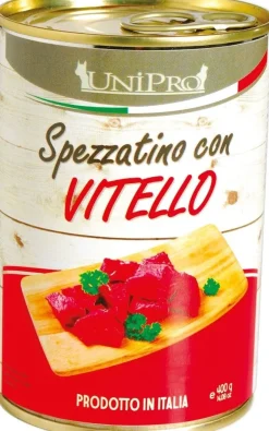 Unipro Spezzatino Con Vitello Cibo Umido Per Cani Adulti Barattolo 400g