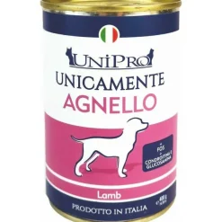 Unipro Unicamente Agnello Cibo Umido Cani Adulti Barattolo 400g