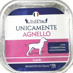 Unipro Unicamente Agnello Cibo Umido Cani Adulti Vaschetta 150g