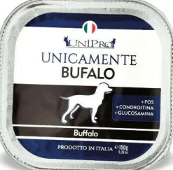 Unipro Unicamente Bufalo Cibo Umido Cani Adulti Vaschetta 150g