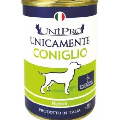 Unipro Unicamente Coniglio Cibo Umido Cani Adulti Barattolo 400g