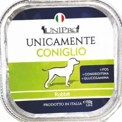 Unipro Unicamente Coniglio Cibo Umido Per Cani Adulti Vaschetta 150g