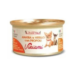 Unipro Viziami Cibo Umido Anatra Vitello E Propoli Per Cani Taglia Piccolissima Barattolo 85g