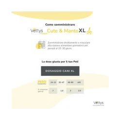 Vettys Integra Cute&Manto Per Cani Taglia XL 30 Compresse