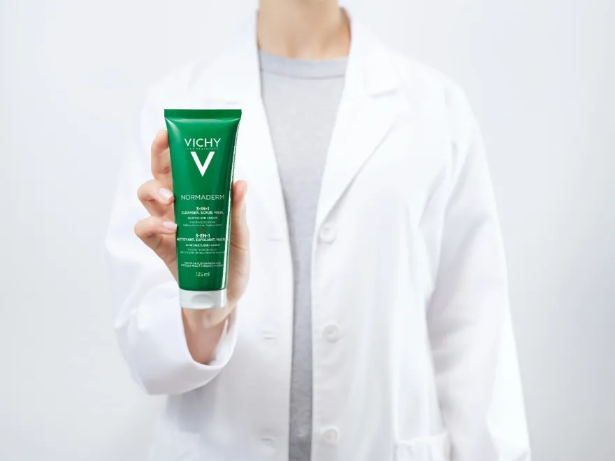 Vichy Normaderm 3 in 1 Esfoliante + Crema Detergente + Maschera 125 ml