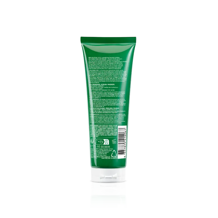Vichy Normaderm 3 in 1 Esfoliante + Crema Detergente + Maschera 125 ml