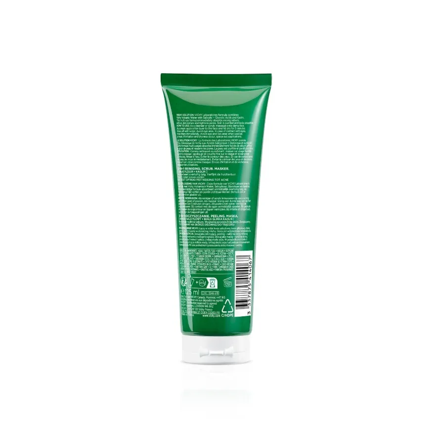 Vichy Normaderm 3 in 1 Esfoliante + Crema Detergente + Maschera 125 ml