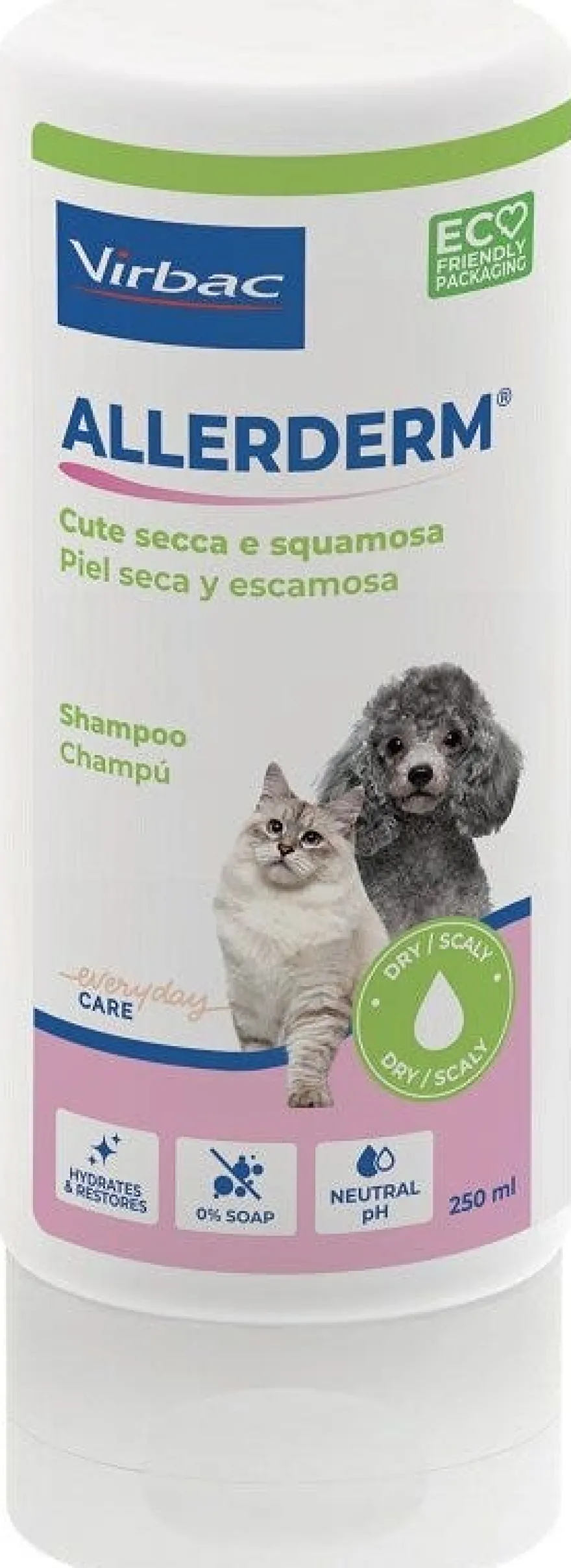 Virbac Allerderm Shampoo Cute Secca e Squamosa Cane & Gatto 250ml