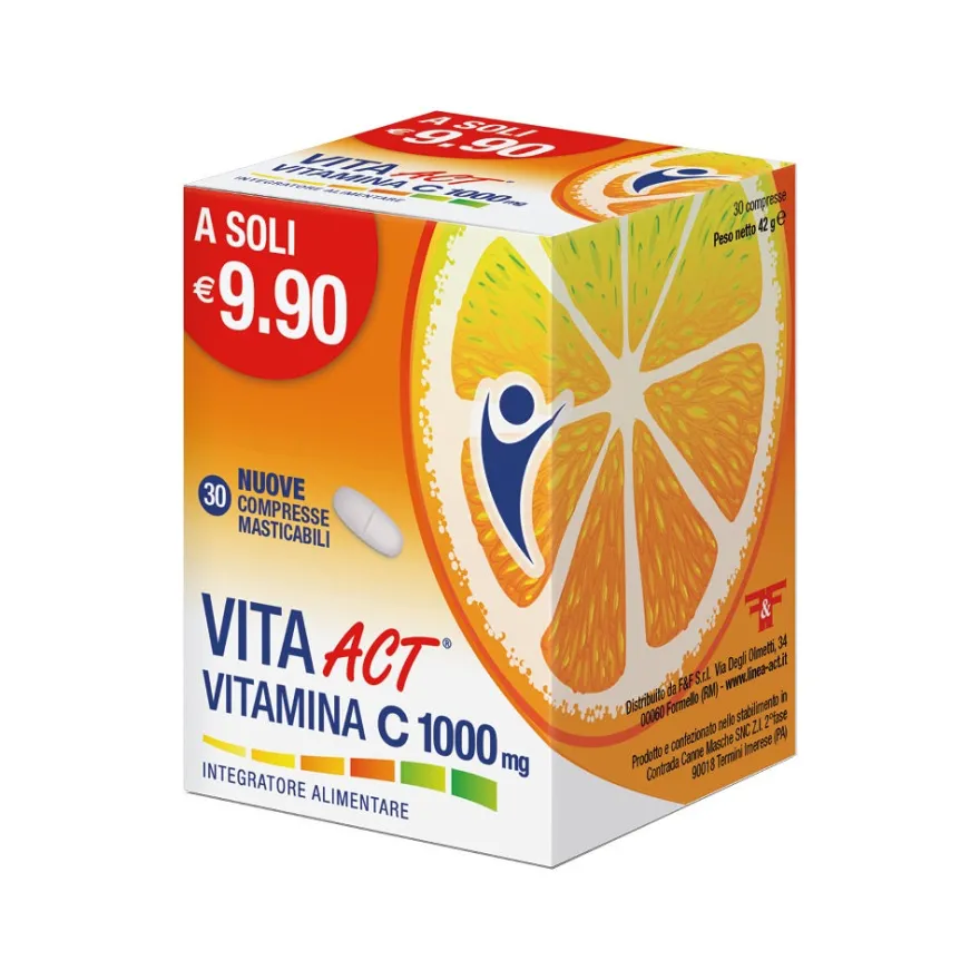 Vita Act Vitamina C 1000mg 30 Compresse Masticabili
