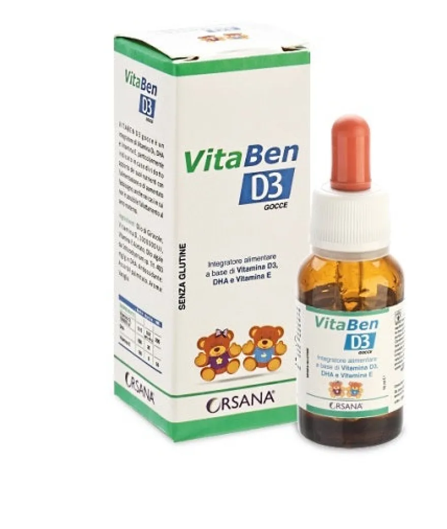 Vitaben D3 15ml - Integratore Vitamina D3 Alta Qualità