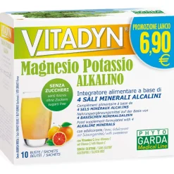 Vitadyn Magnesio Potassio Alkalino Senza Zucchero 10 Bustine