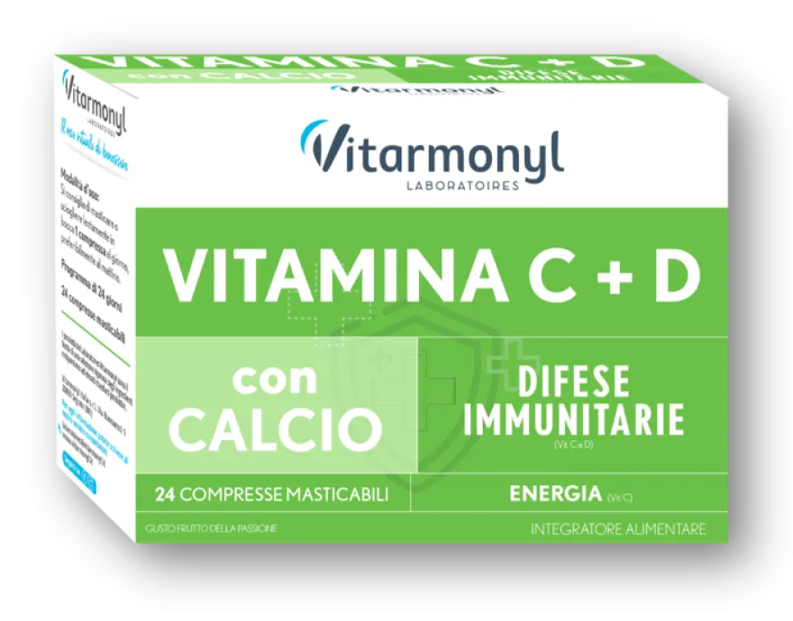 Vitarmonyl Vitamina C+D 24 Compresse Masticabili