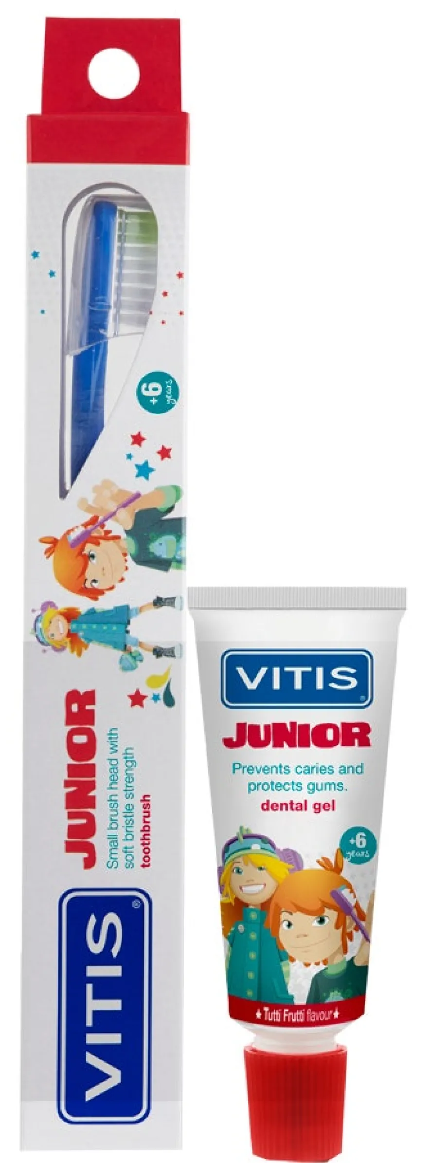Vitis Junior Kit Spazzolino + Dentifricio Gel 15ml
