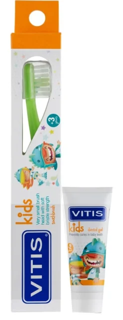 Vitis Kids Kit Spazzolino + Dentifricio Gel 8ml