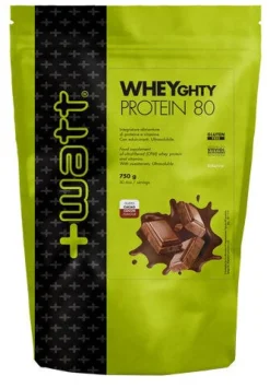 +Watt Wheyghty Protein 80 Doypack Gusto Cacao 750g