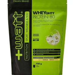 +Watt Wheyghty Protein 80 Doypack Gusto Vaniglia 750g