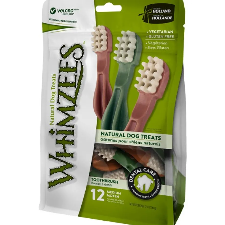 Whimzees Confezionato Spazzolino Taglia M 12 Pezzi