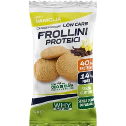 Why Nature Frollini Proteici Vaniglia Gocce Cioccolato 30g