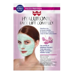 Winter Hyaluronic Green Bubble Black Maschera Viso 1 Pezzo