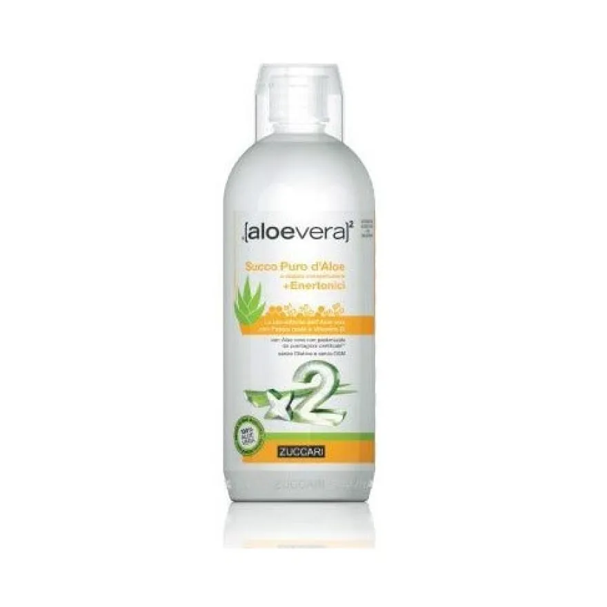 Zuccari Aloevera2 Succo Puro Aloe + Enertonici 1000ml