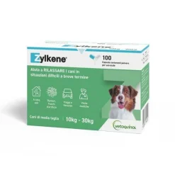 Zylkene Mangime Complementare Per Cani Taglia Media 10-30 Kg 100 Capsule